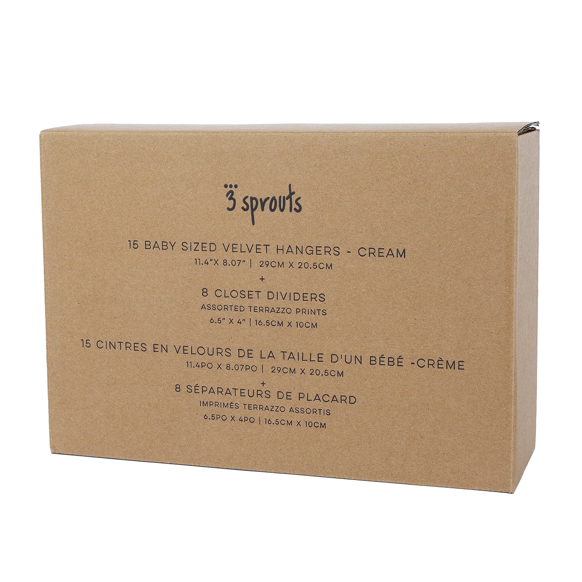 3-sprouts-set-15-cintres-velours-cream-8-s-parateurs-terrazzo image 4