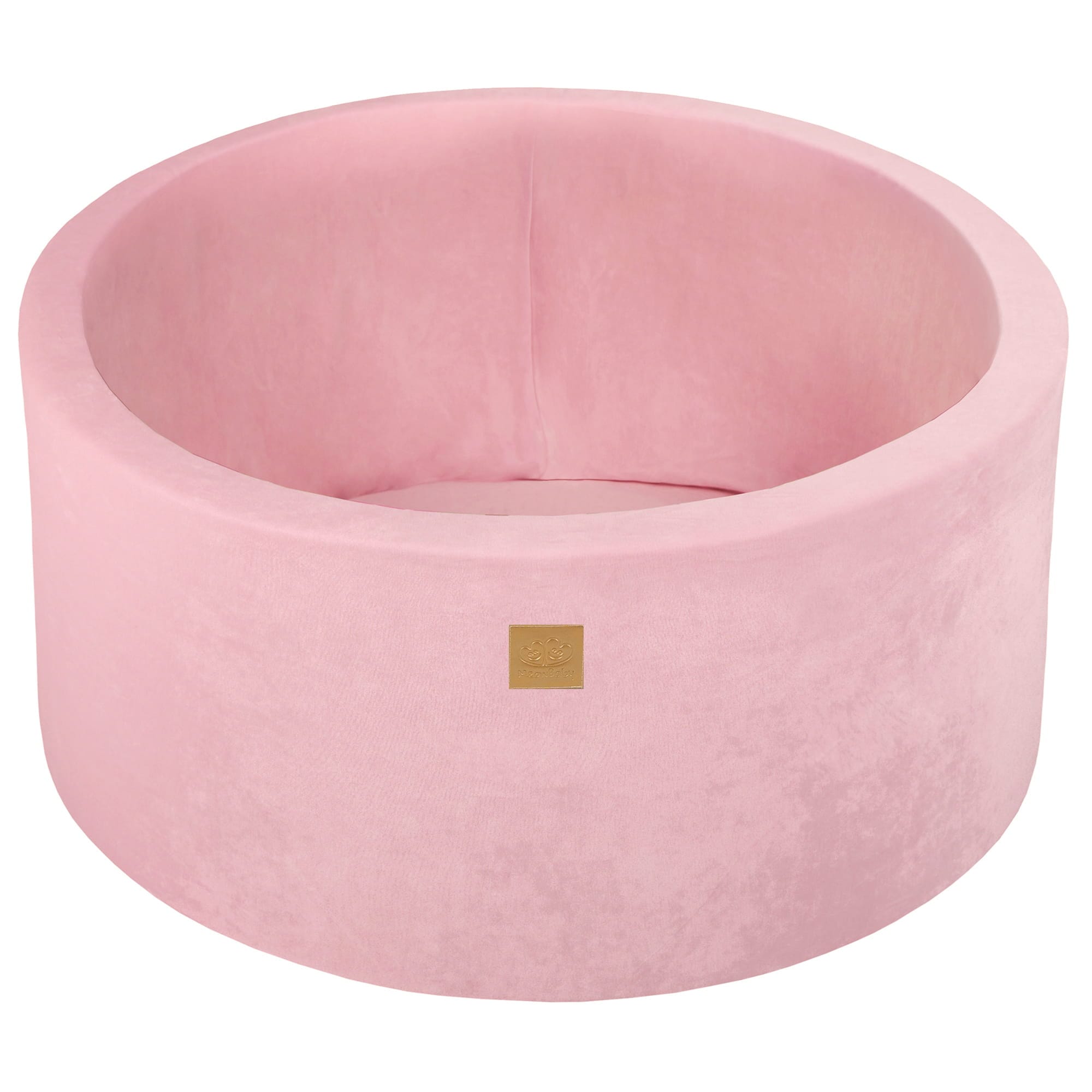 meowbaby-piscine-balles-ronde-90x40-cm-velours-rose-300-balles image 8