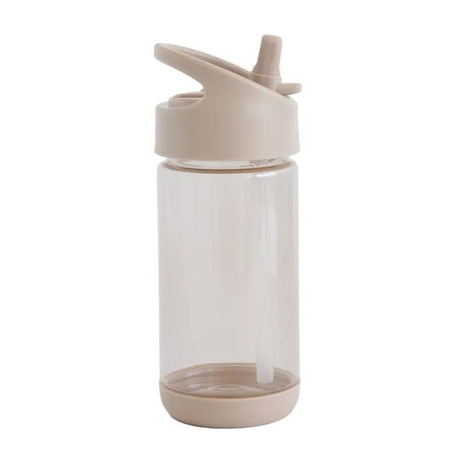 3-sprouts-gourde-plastique-recycl-taupe-12oz-enfant image 1