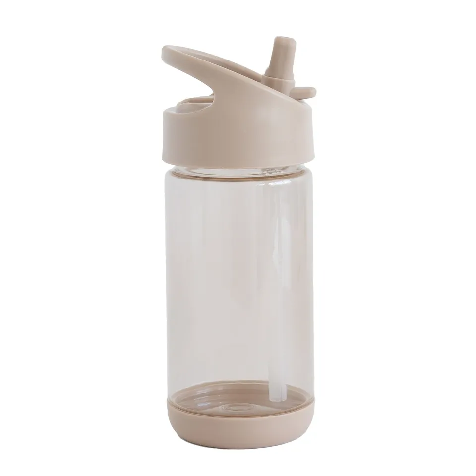 3-sprouts-gourde-plastique-recycl-taupe-12oz-enfant image 1