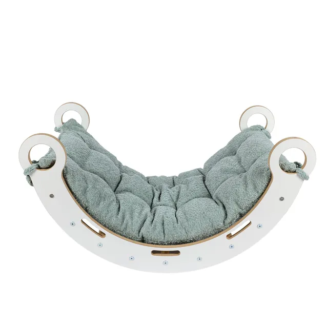 meowbaby-arche-d-escalade-et-d-veil-snug-blanc-avec-coussin-boucl image 1