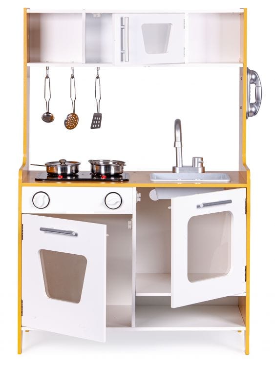 meowbaby-cuisine-en-bois-interactive-blanc-bois-sons-lumi-res-et-accessoires image 5
