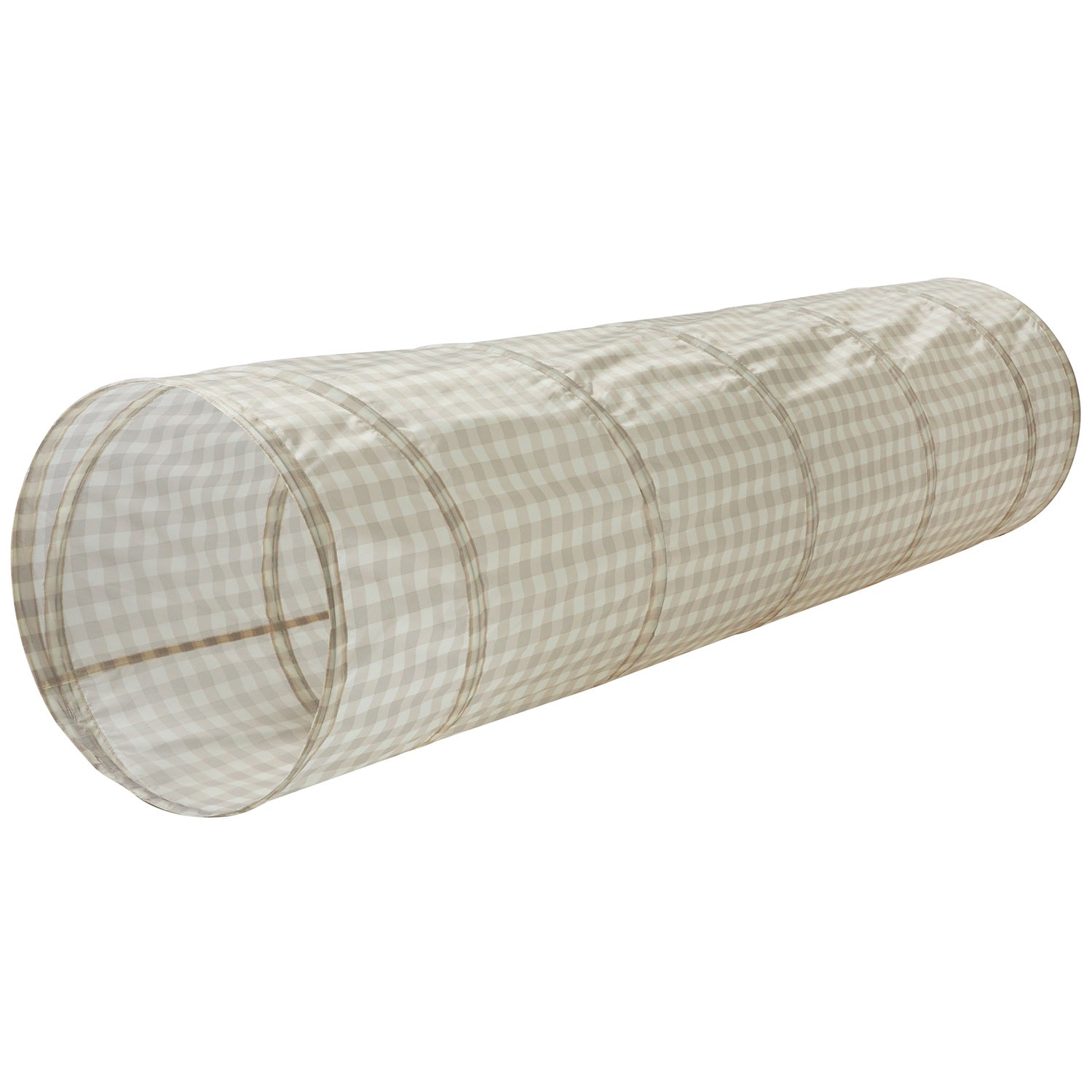 3-sprouts-tunnel-de-jeu-gingham-beige-en-tissu-recycl image 1