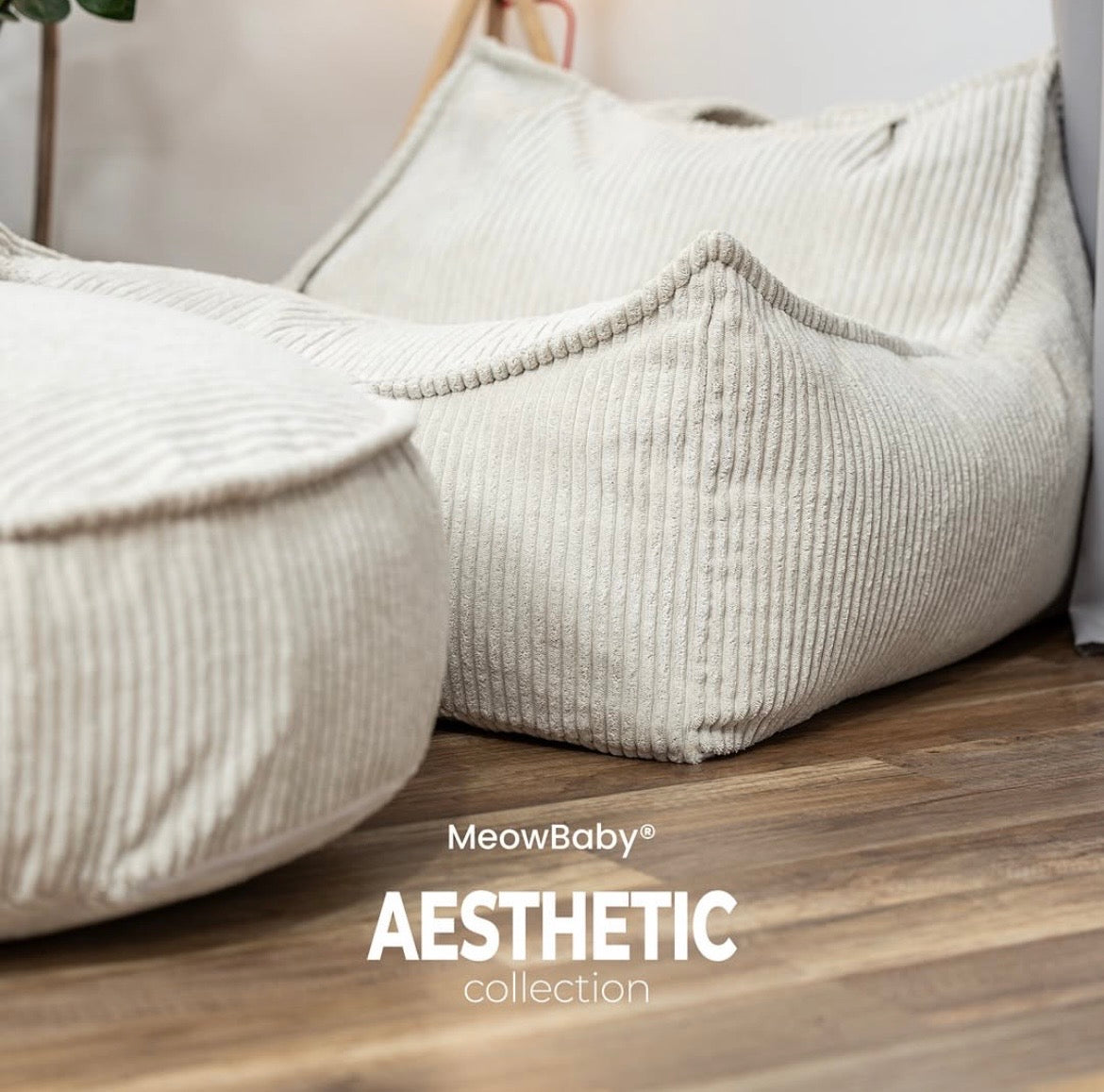 meowbaby-pouf-carr-velours-corduroy-larges-c-tes-aesthetic-si-ge-enfant image 8