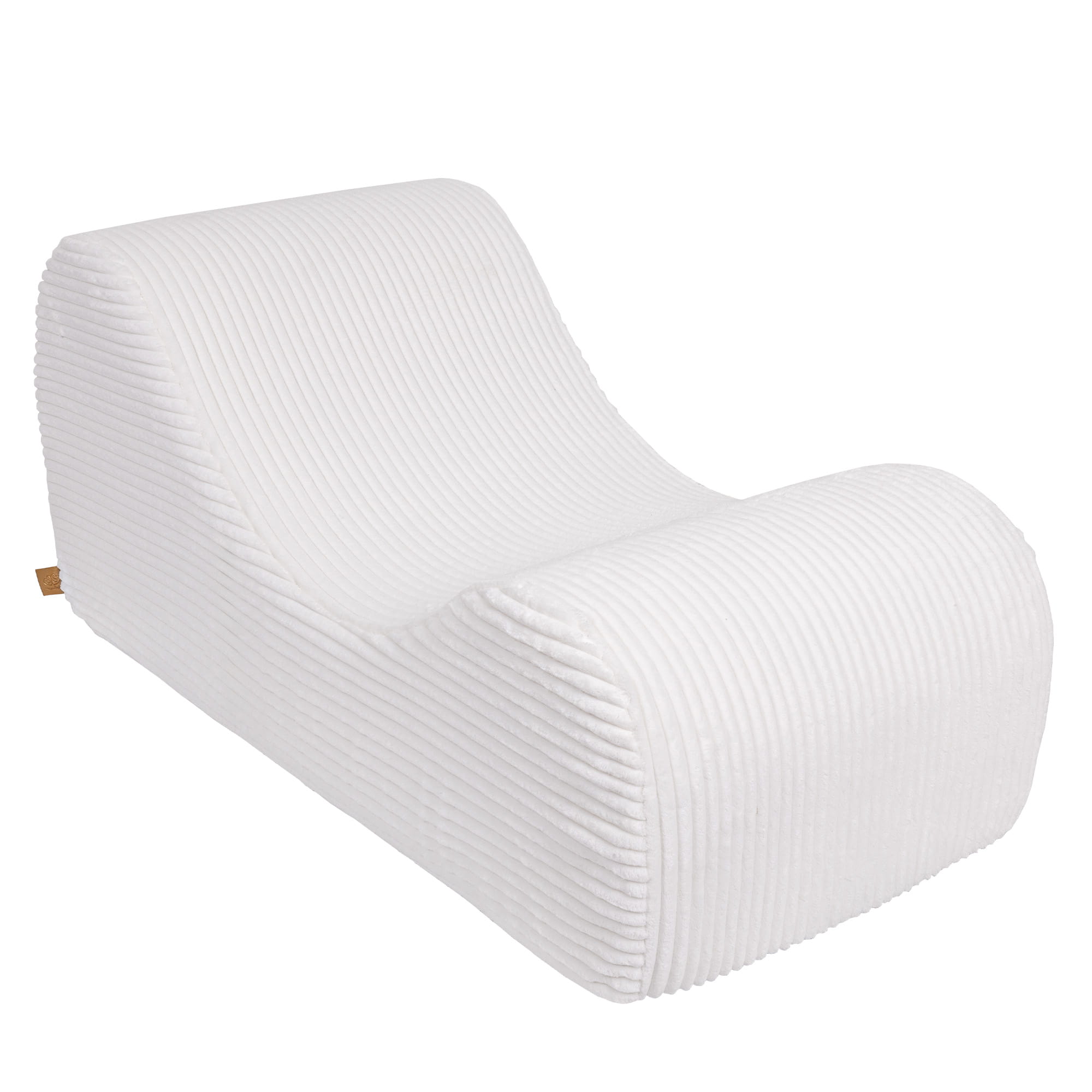 meowbaby-churros-fauteuil-lounge-vague-blanc image 3