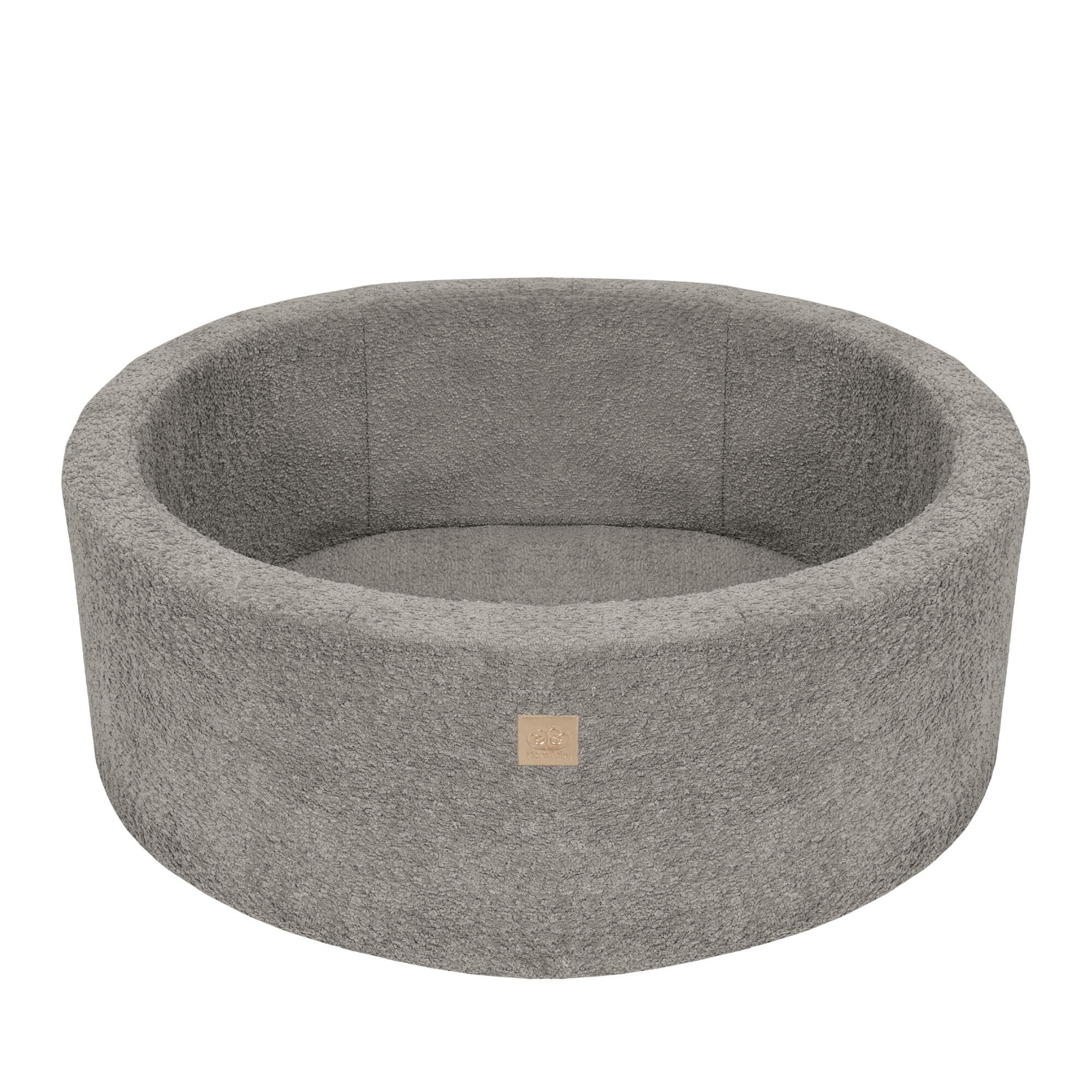 meowbaby-piscine-balles-ronde-90x30cm-tissu-boucl-marron-glac-200-balles-au-choi image 6