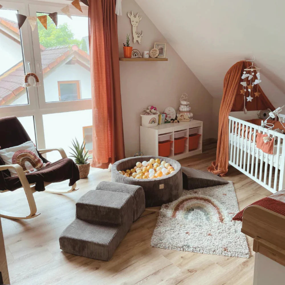 meowbaby-aesthetic-piscine-balles-ronde-90x30-cm-marron-200-balles image 8