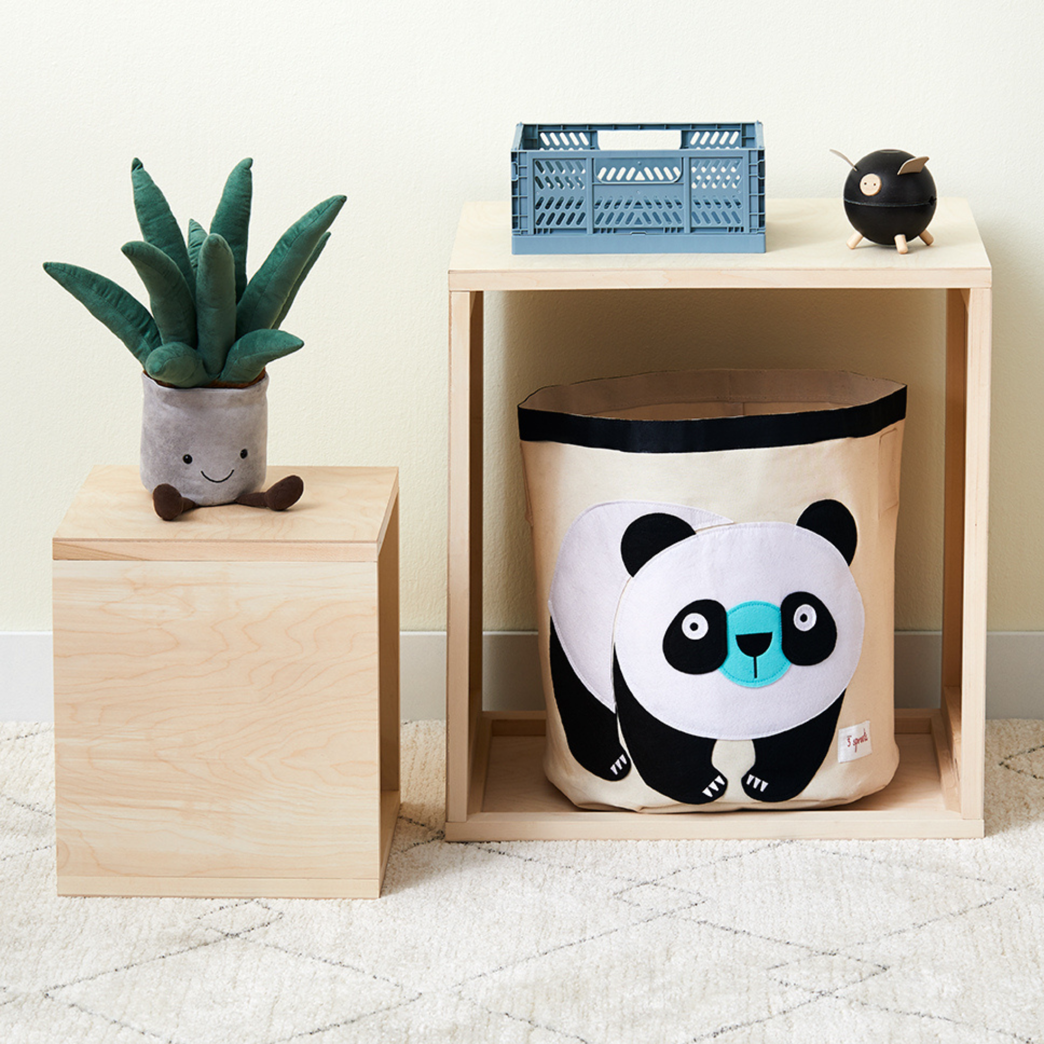 3-sprouts-panda-panier-de-rangement-jouets-rond image 3