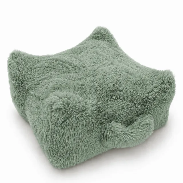 meowbaby-coussin-de-sol-carr-mammouth-fausse-fourrure image 1