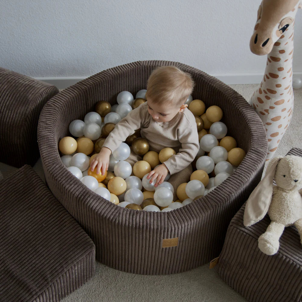 meowbaby-aesthetic-parcours-3-pi-ces-piscine-ronde-90x30-corduroy-marron-200-bal image 6