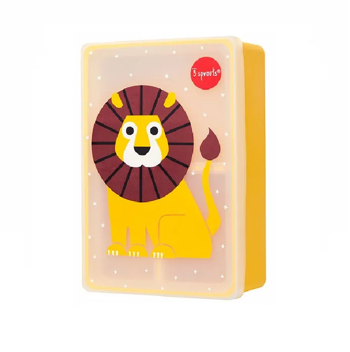 3-sprouts-bo-te-bento-silicone-lion-3-compartiments-43-16-oz image 1