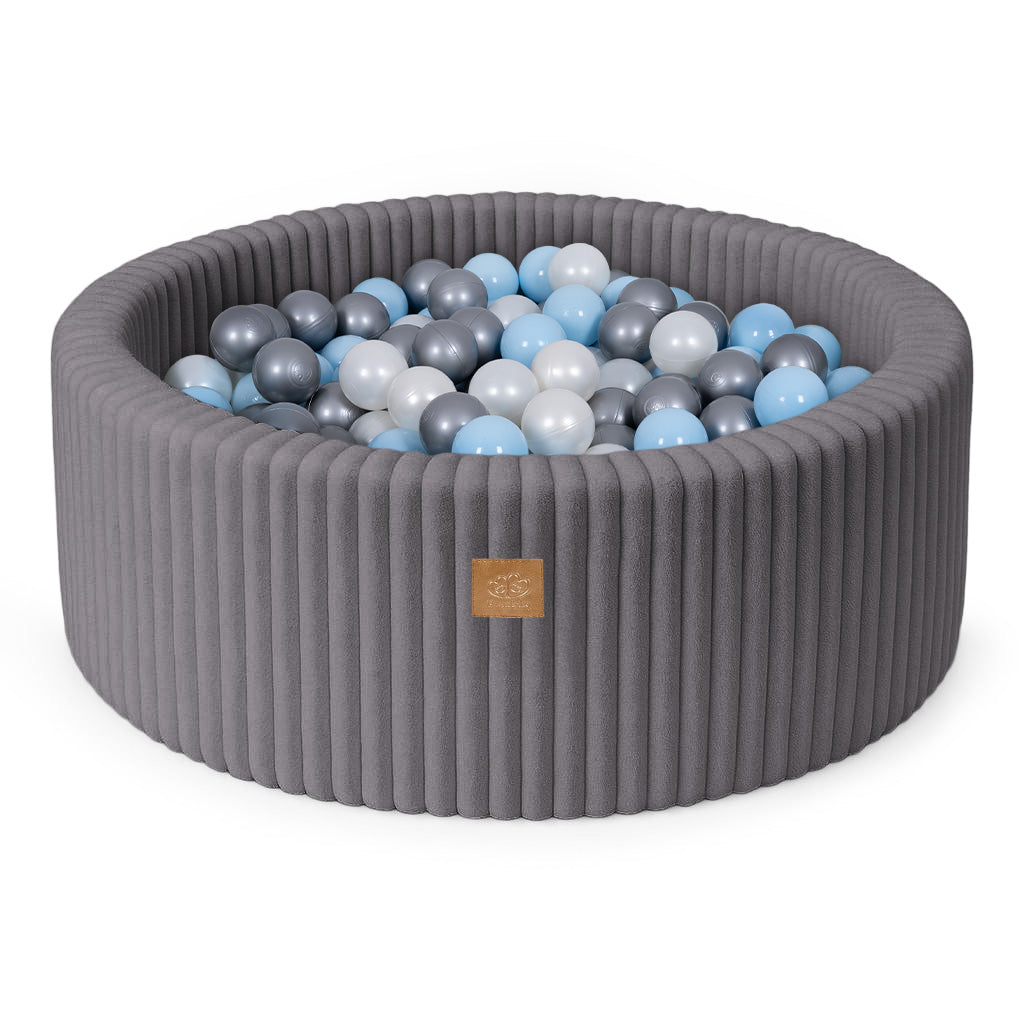 meowbaby-piscine-balles-ronde-90x30-cm-churros-anthracite-200-balles image 6