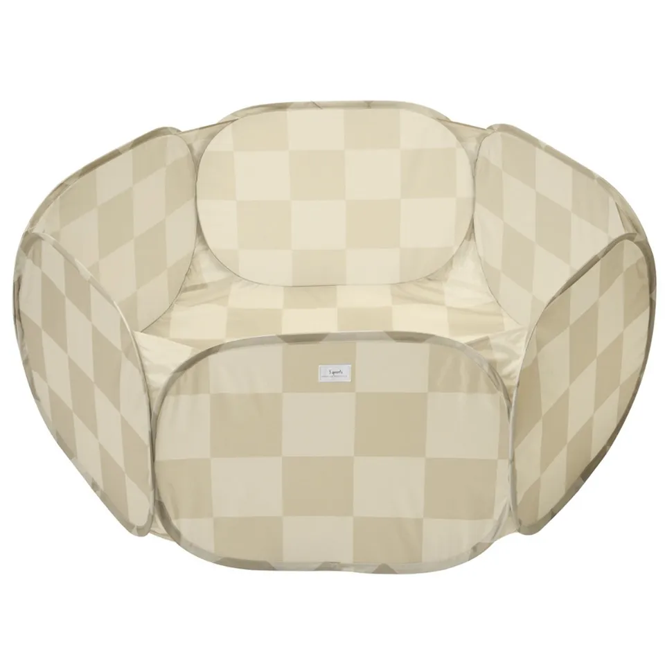 3-sprouts-piscine-balles-beige-damier-tissu-recycl image 1