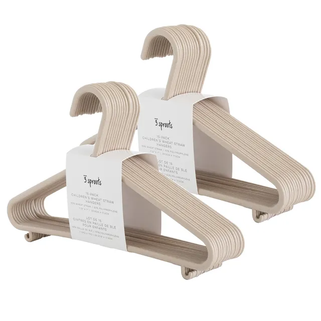 3-sprouts-beige-lot-30-cintres-enfant-en-paille-de-bl image 1
