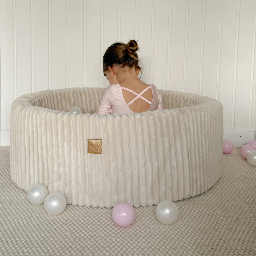 meowbaby-churros-piscine-balles-ronde-90x30-cm-cr-me-200-balles image 2