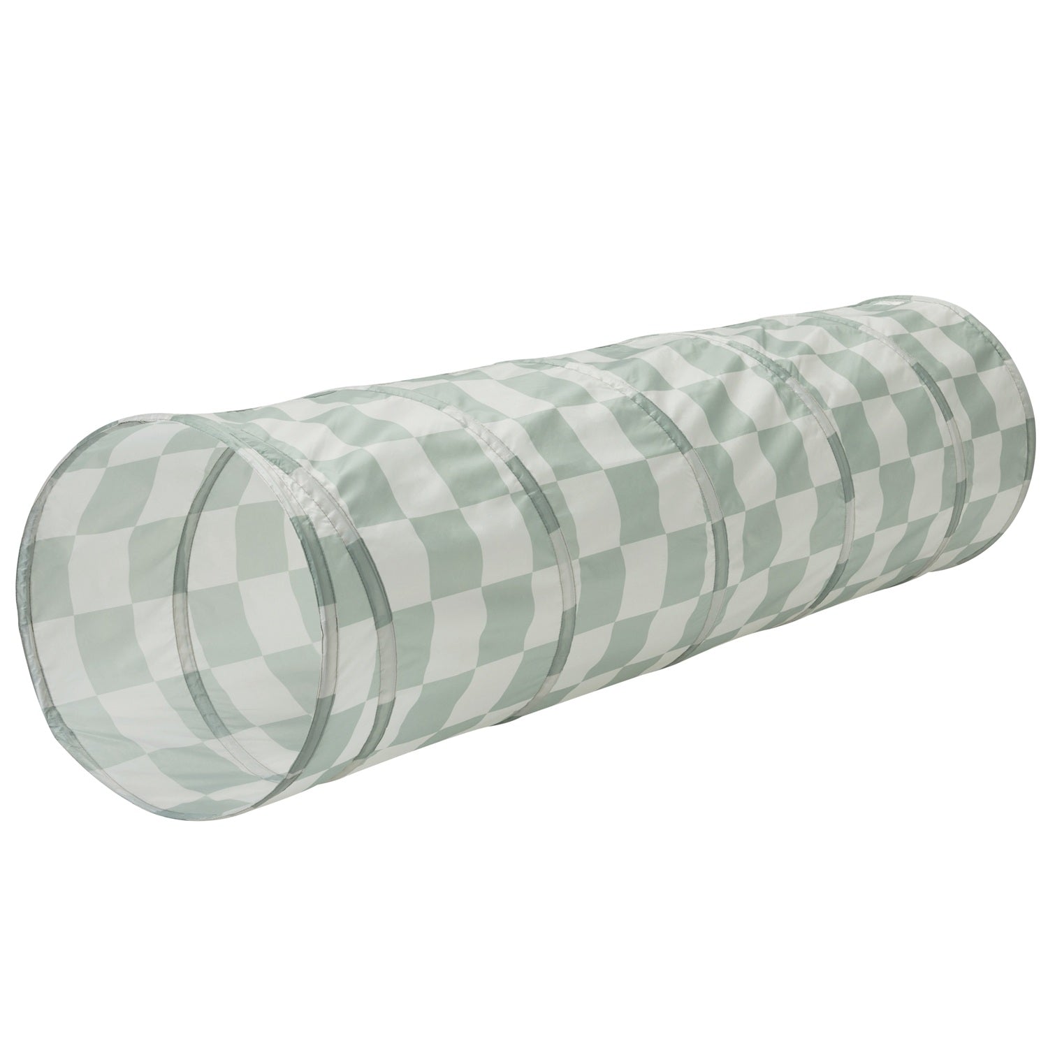 3-sprouts-tunnel-de-jeu-tissu-recycl-vert-damier image 1