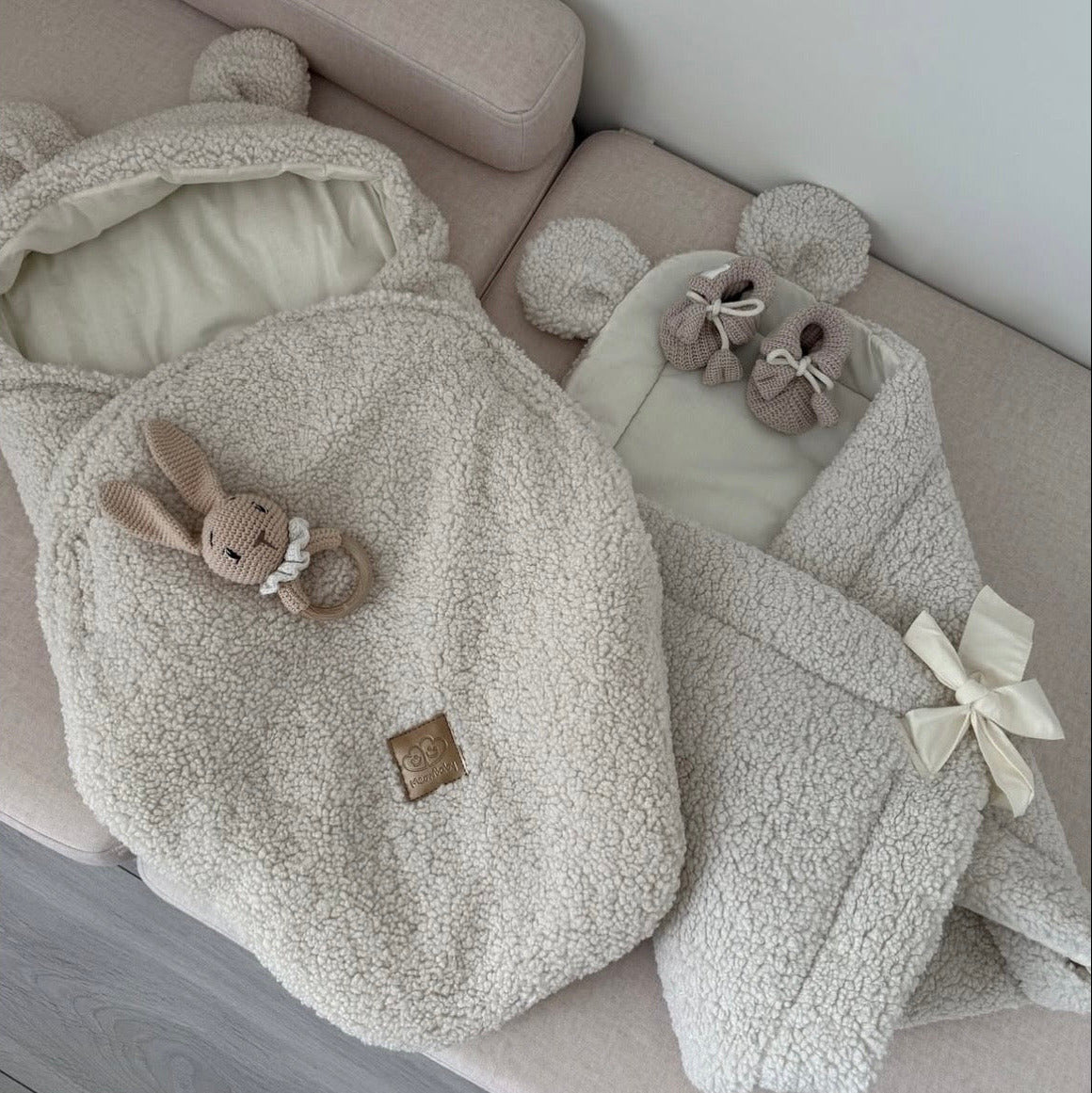 meowbaby-couverture-d-emmaillotage-peluche-bearly-ours image 2