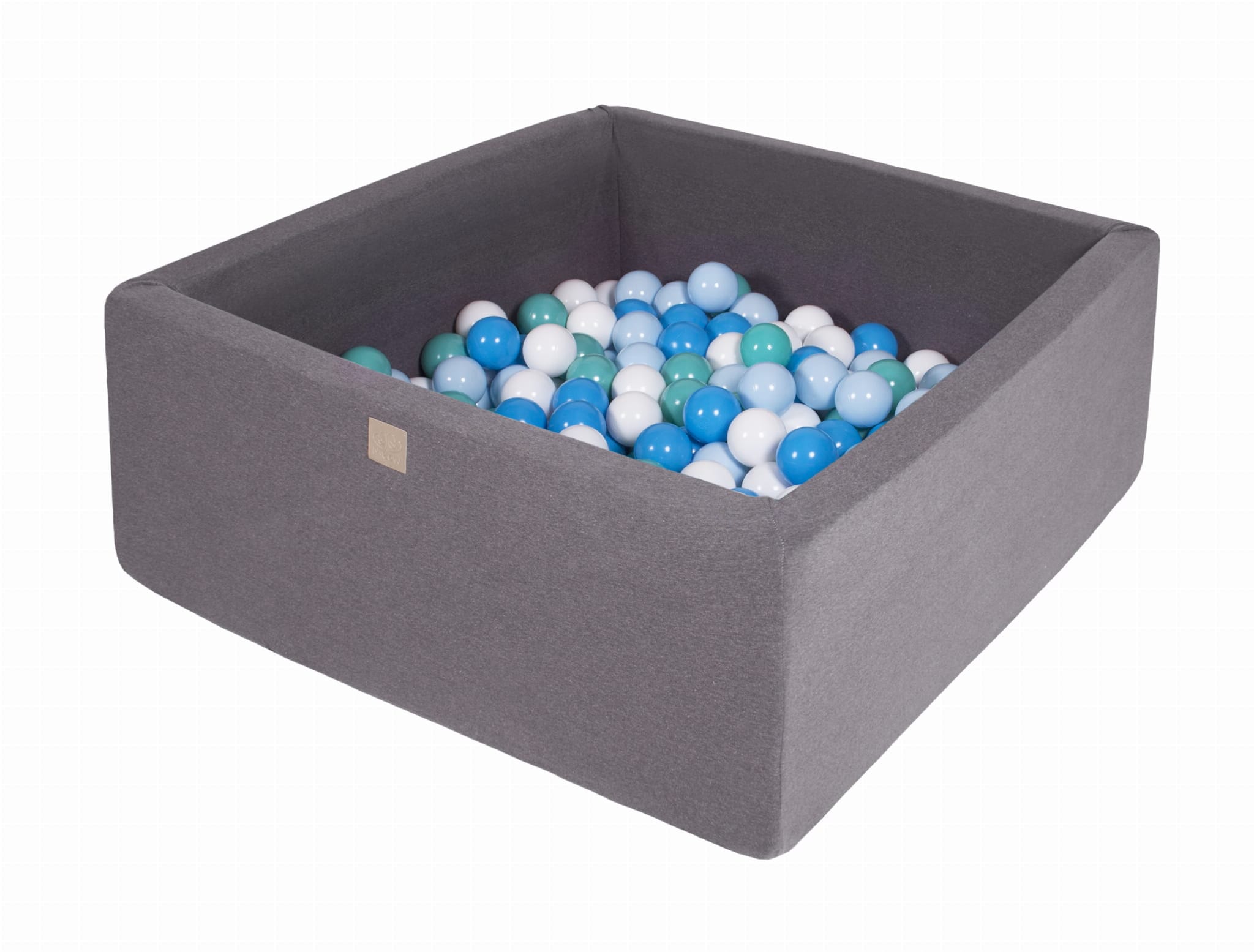 meowbaby-piscine-balles-carr-e-90x90-cm-jersey-gris-300-balles image 6