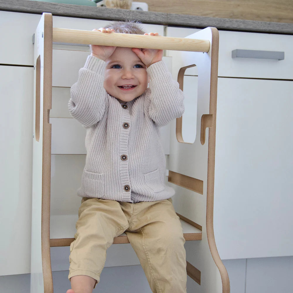 meowbaby-tour-d-observation-montessori-ajustable-en-bois-cloudy image 2