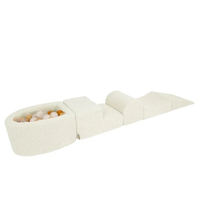meowbattery-parcours-de-motricit-5-modules-piscine-balles-peluche-bearly-cr-me image 1