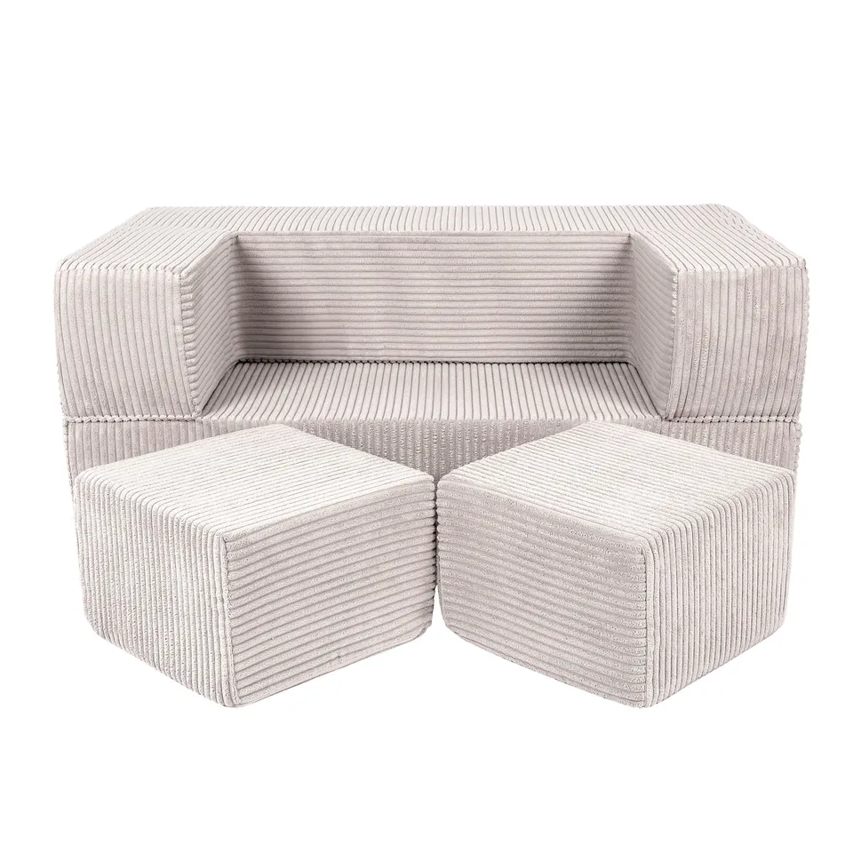 meowbaby-aesthetic-cube-96cm-canap-de-jeu-modulable-4-pi-ces-en-velours-corduroy image 1
