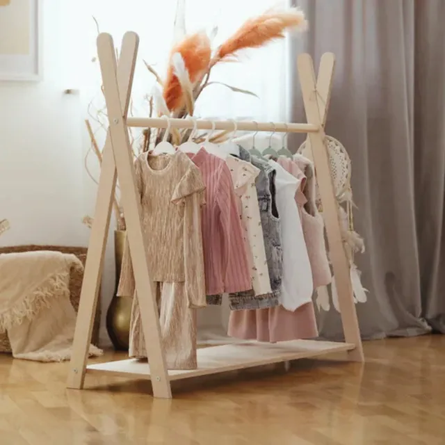 meowbaby-portant-v-tements-avec-tag-re-tipi-2-tailles image 1