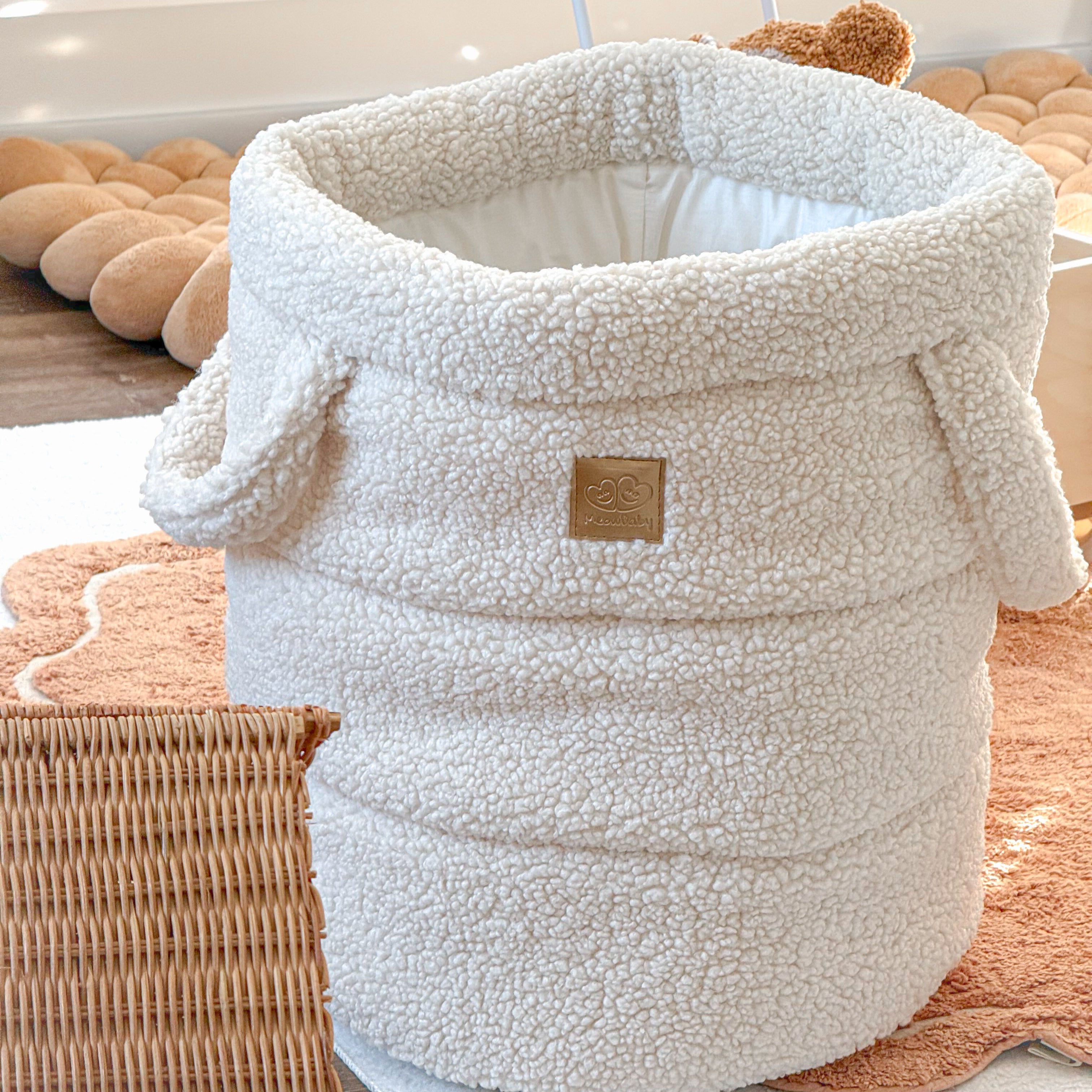 meowbaby-bearly-panier-de-rangement-50cm-en-peluche image 3