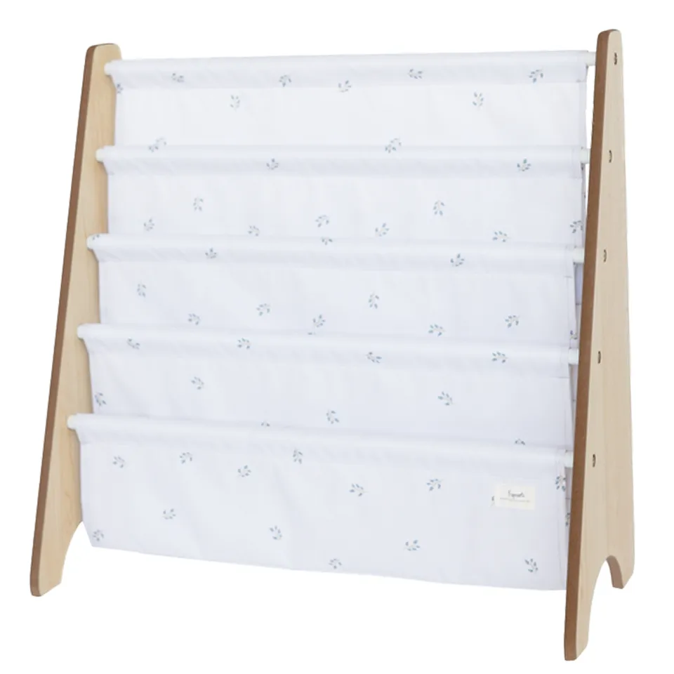 3-sprouts-ivory-blueberry-porte-livres-biblioth-que-en-tissu-recycl image 1