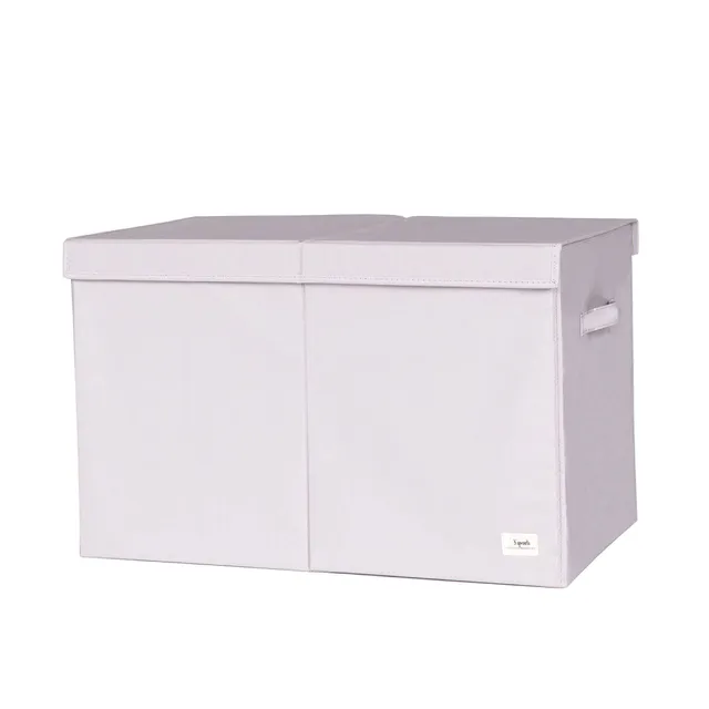 3-sprouts-coffre-de-rangement-pliable-en-tissu-recycl-gris image 1