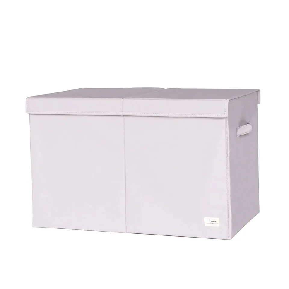 3-sprouts-coffre-de-rangement-pliable-en-tissu-recycl-gris image 1