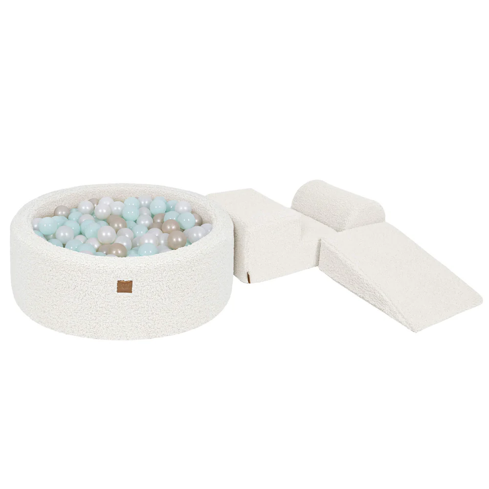 meowbaby-parcours-3-pi-ces-piscine-balles-90x30-peluche-bearly-blanc-cass-200-ba image 5