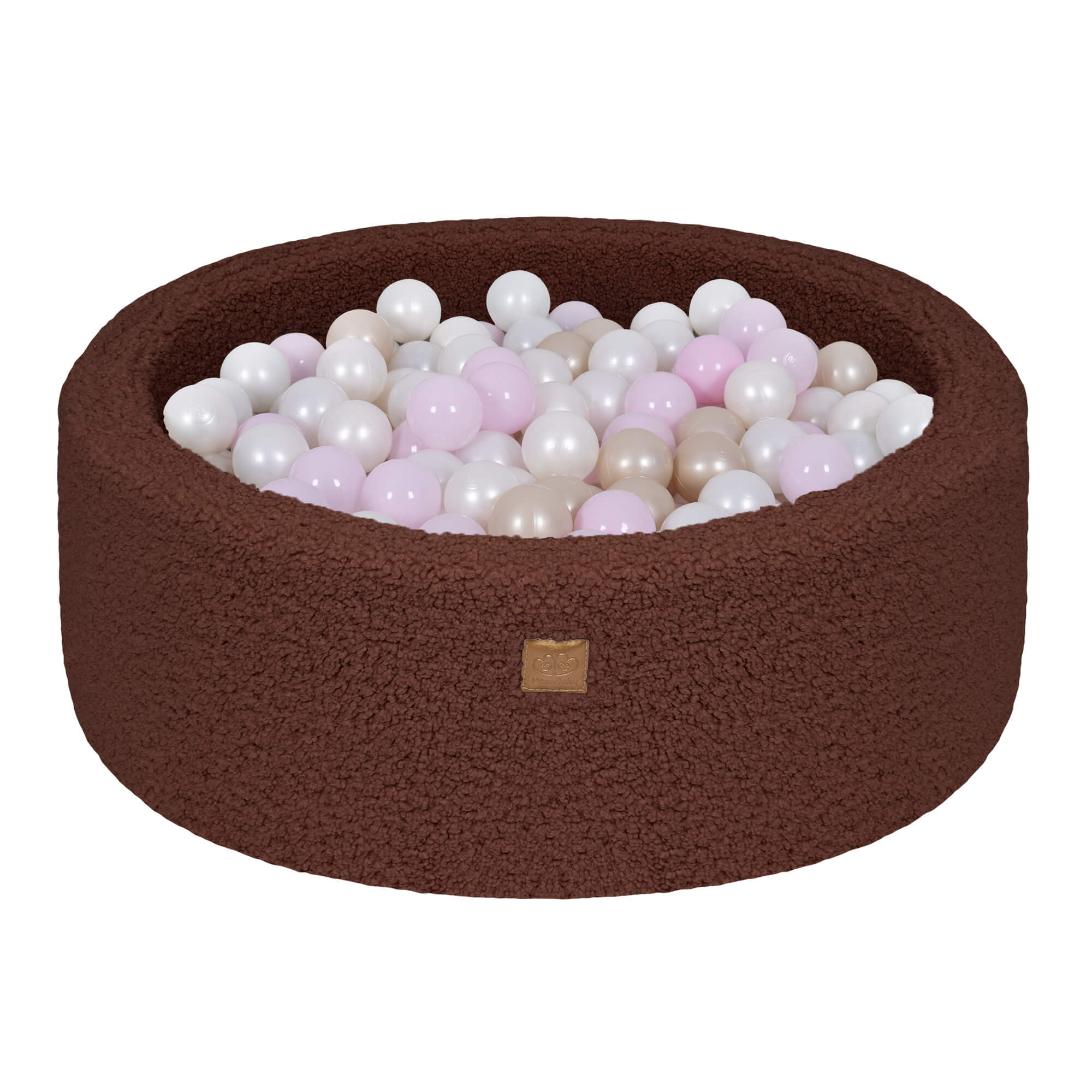 meowbaby-piscine-balles-ronde-90x30-cm-bearly-marron-200-balles image 3