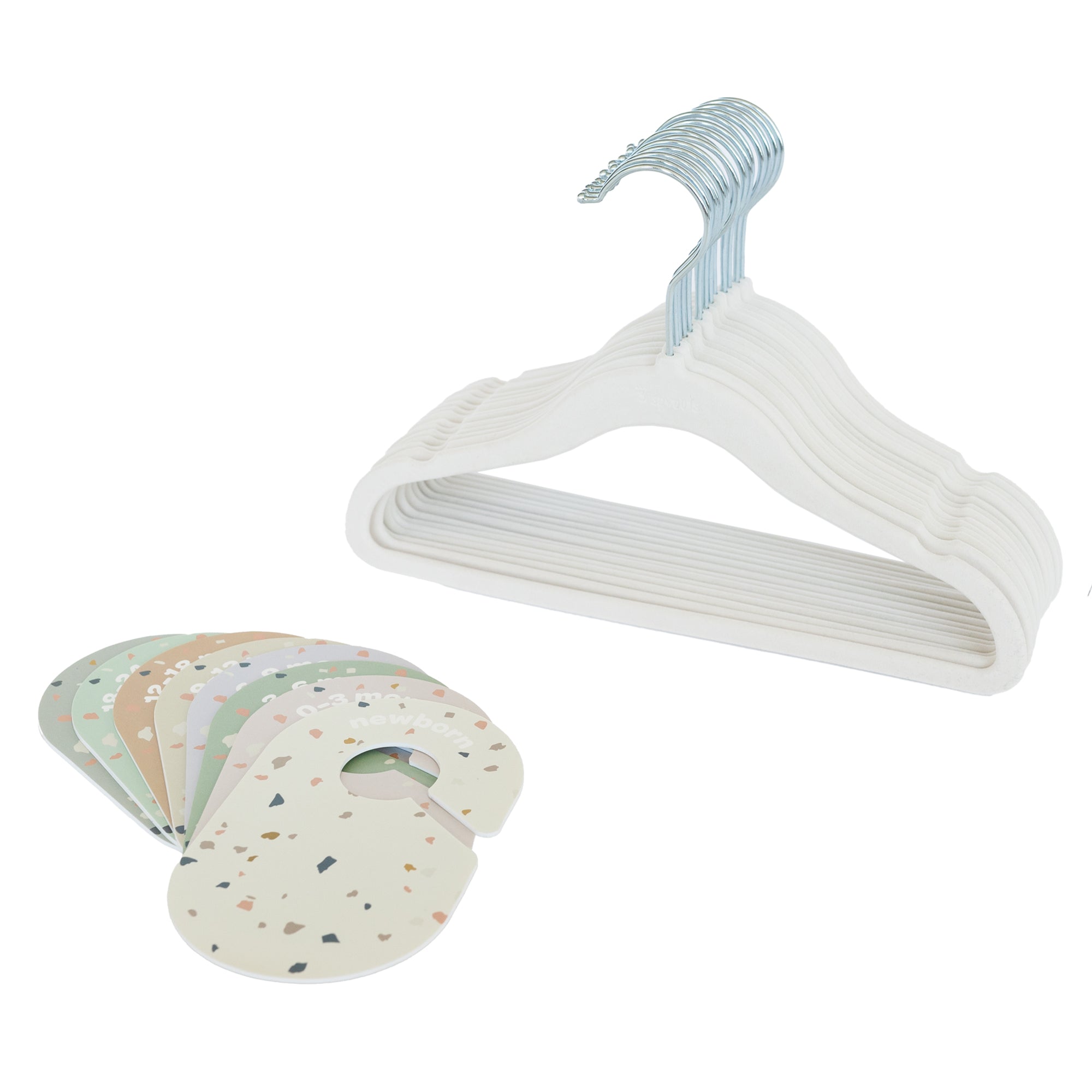 3-sprouts-set-15-cintres-velours-cream-8-s-parateurs-terrazzo image 1