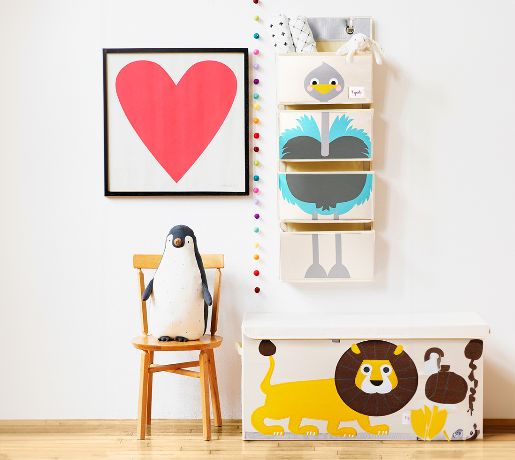 3-sprouts-organisateur-mural-autruche-4-poches image 3