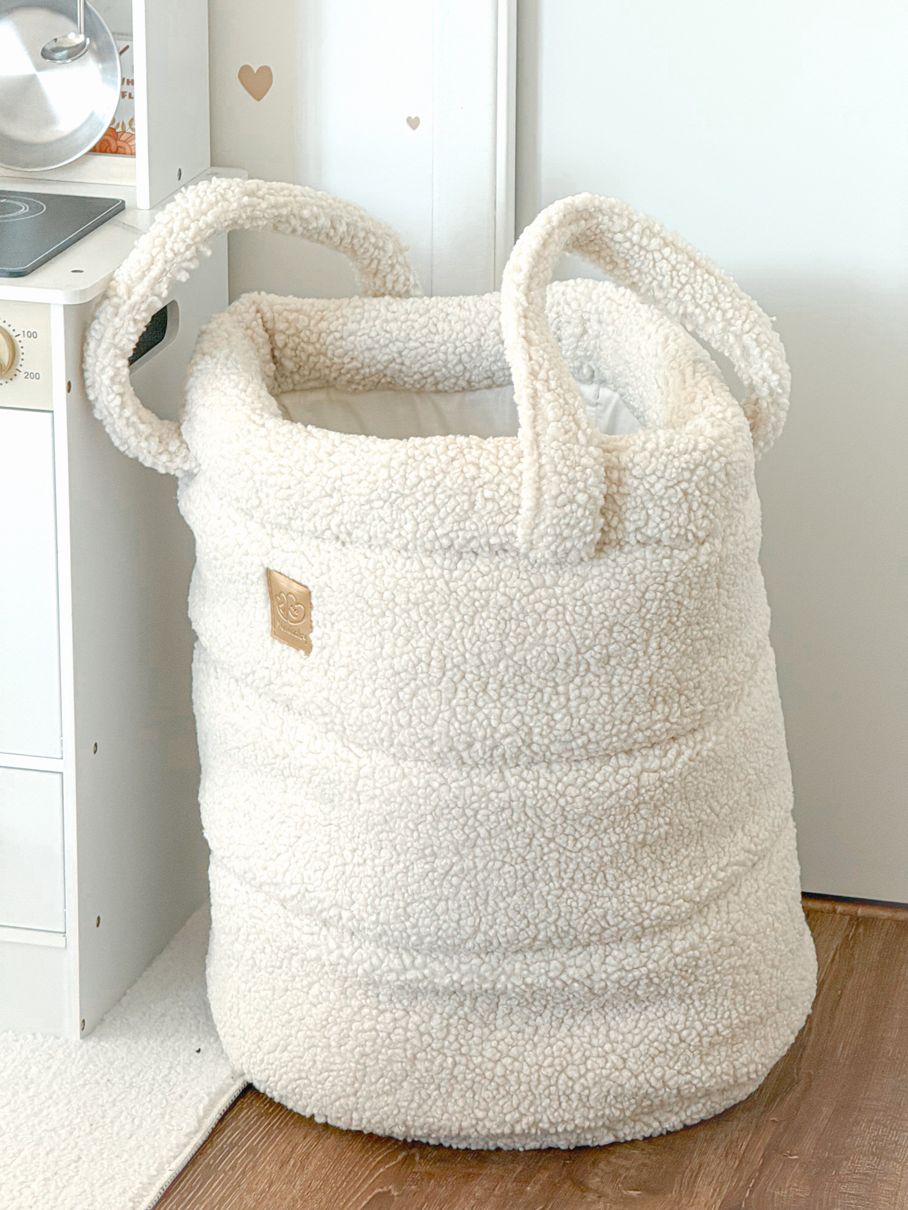 meowbaby-bearly-panier-de-rangement-50cm-en-peluche image 1
