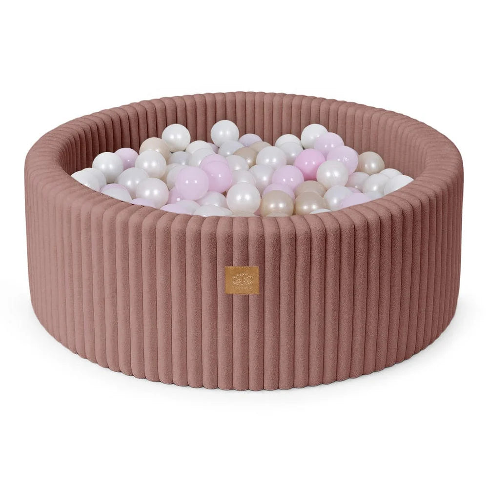 meowbaby-piscine-balles-ronde-90x30-churros-rose-200-balles image 1