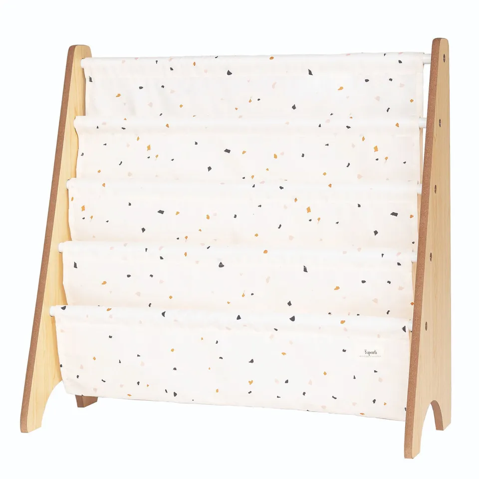 3-sprouts-biblioth-que-enfant-terrazzo-cream-en-tissu-recycl image 1