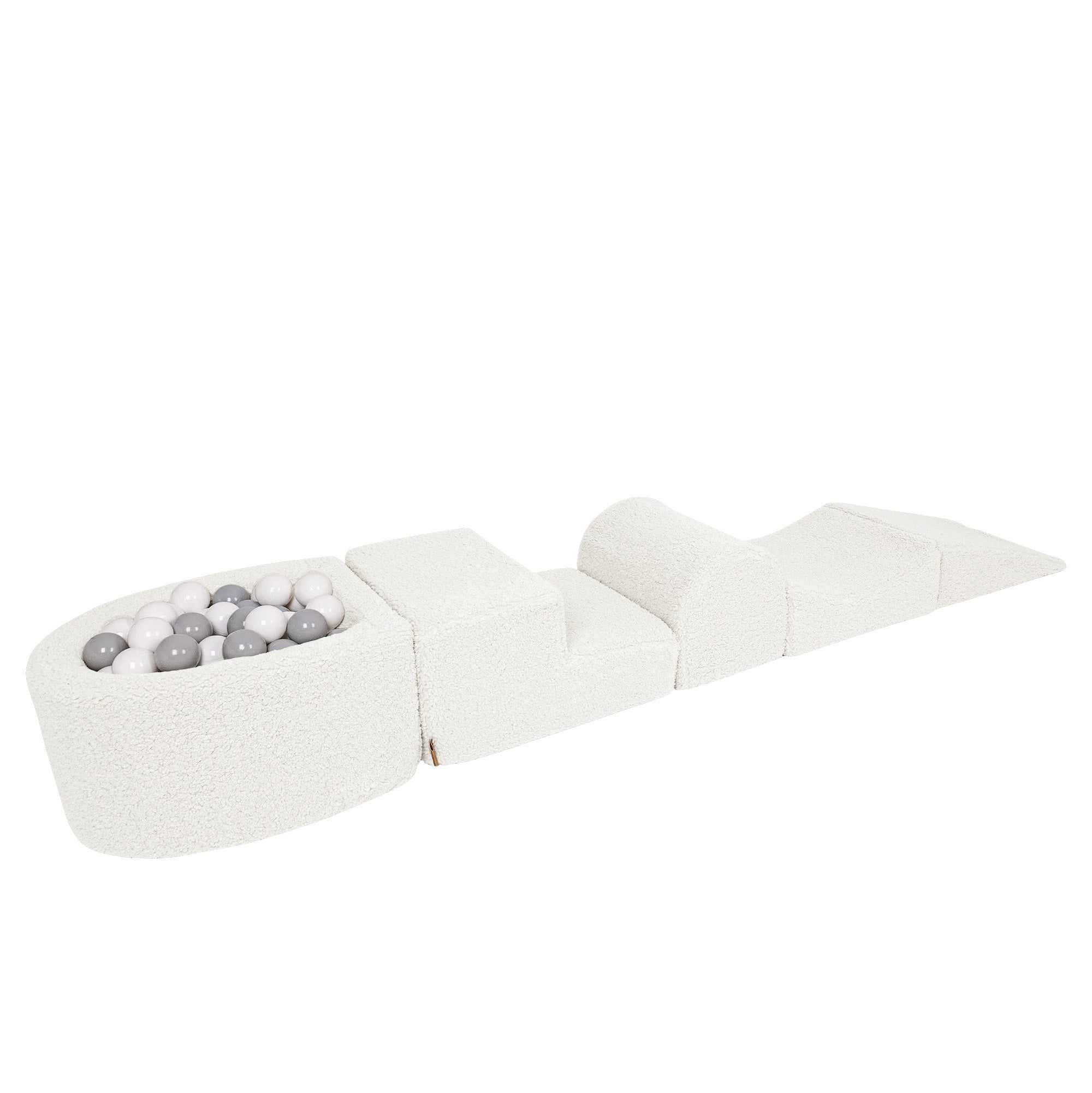 meowbaby-bearly-parcours-de-motricit-5-modules-avec-petite-piscine-balles-blanc- image 1