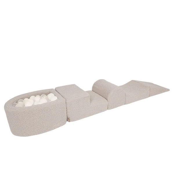 meowbaby-parcours-motricit-5-modules-petite-piscine-balles-bearly-taupe image 1