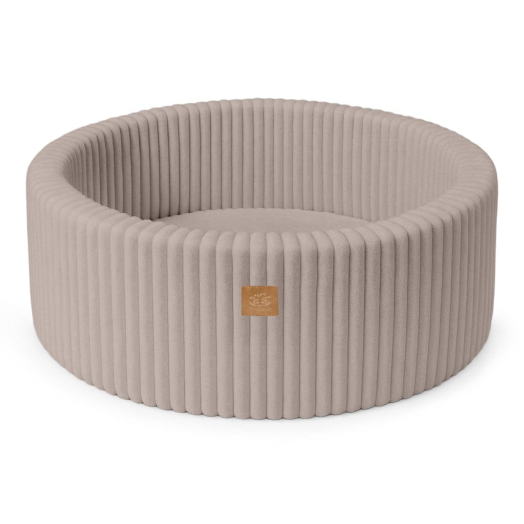 meowbaby-piscine-balles-ronde-90x30-cm-churros-beige-200-balles image 7