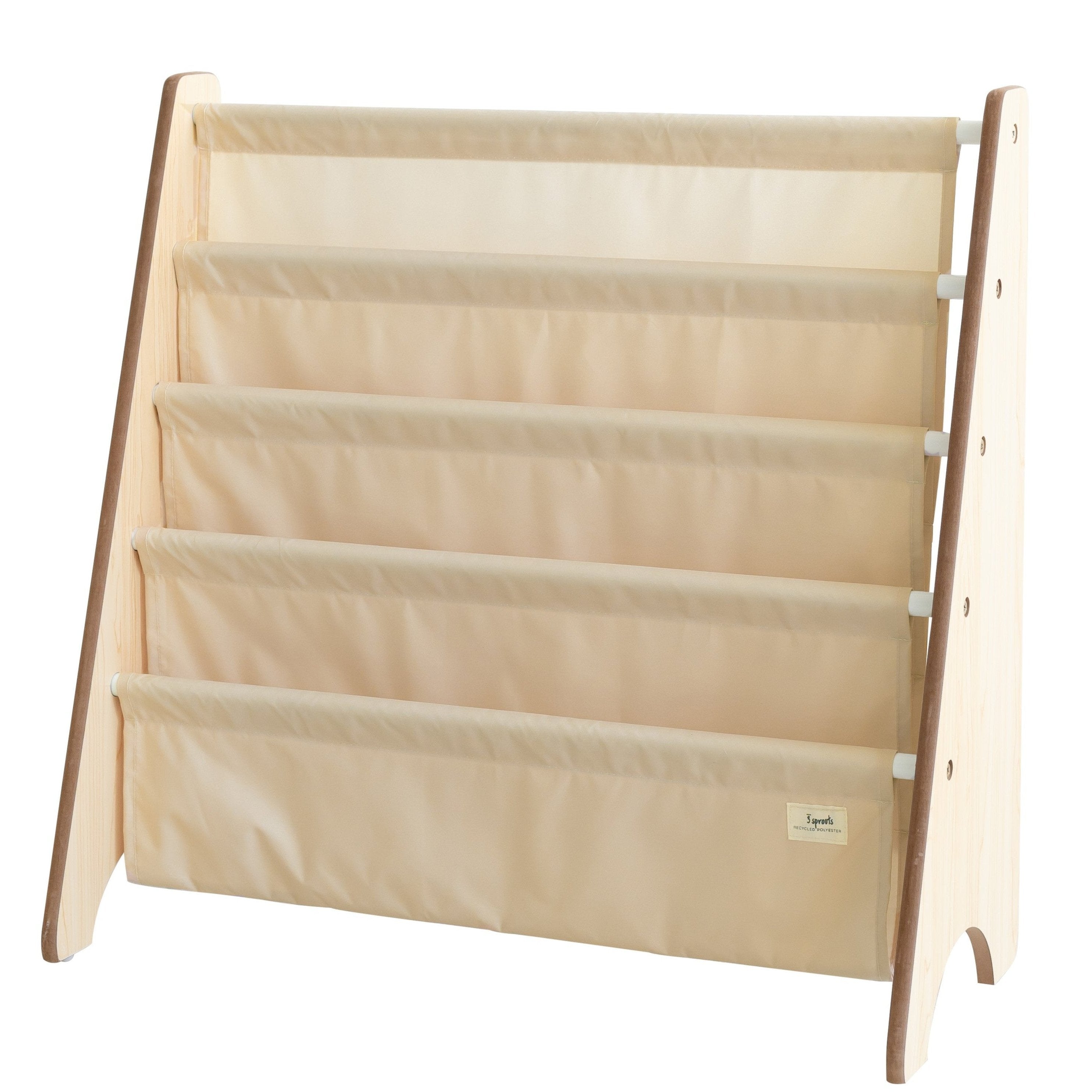 3-sprouts-beige-biblioth-que-porte-livres-en-tissu-recycl image 1