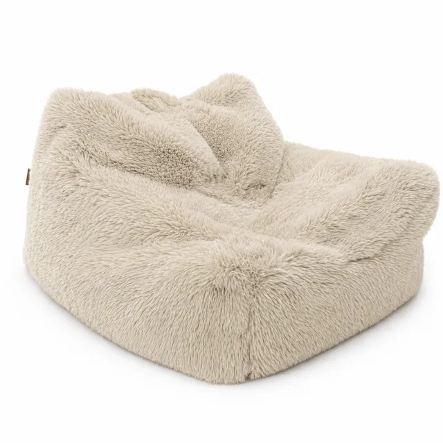 meowbaby-pouf-carr-mammouth-fausse-fourrure image 1