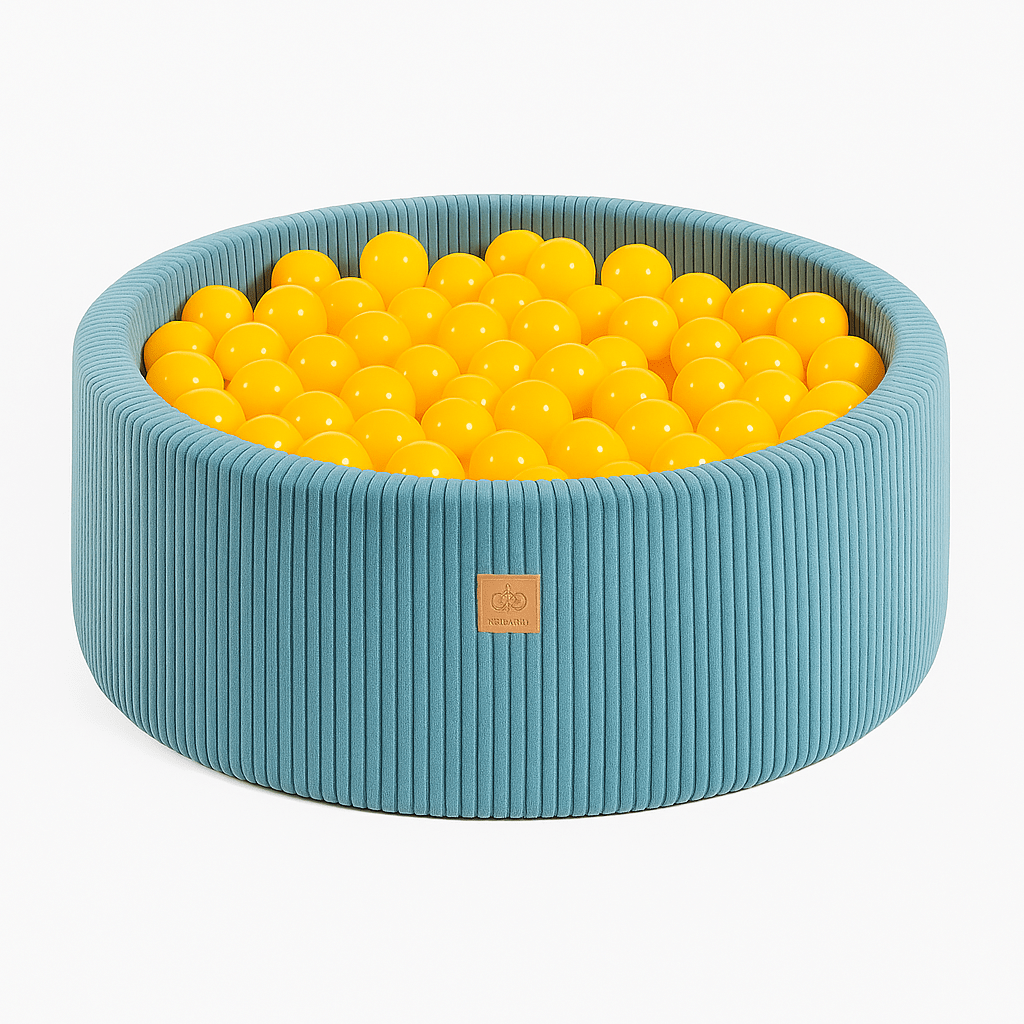meowbaby-aesthetic-piscine-balles-ronde-90x30-cm-velours-corduroy-turquoise-200- image 5