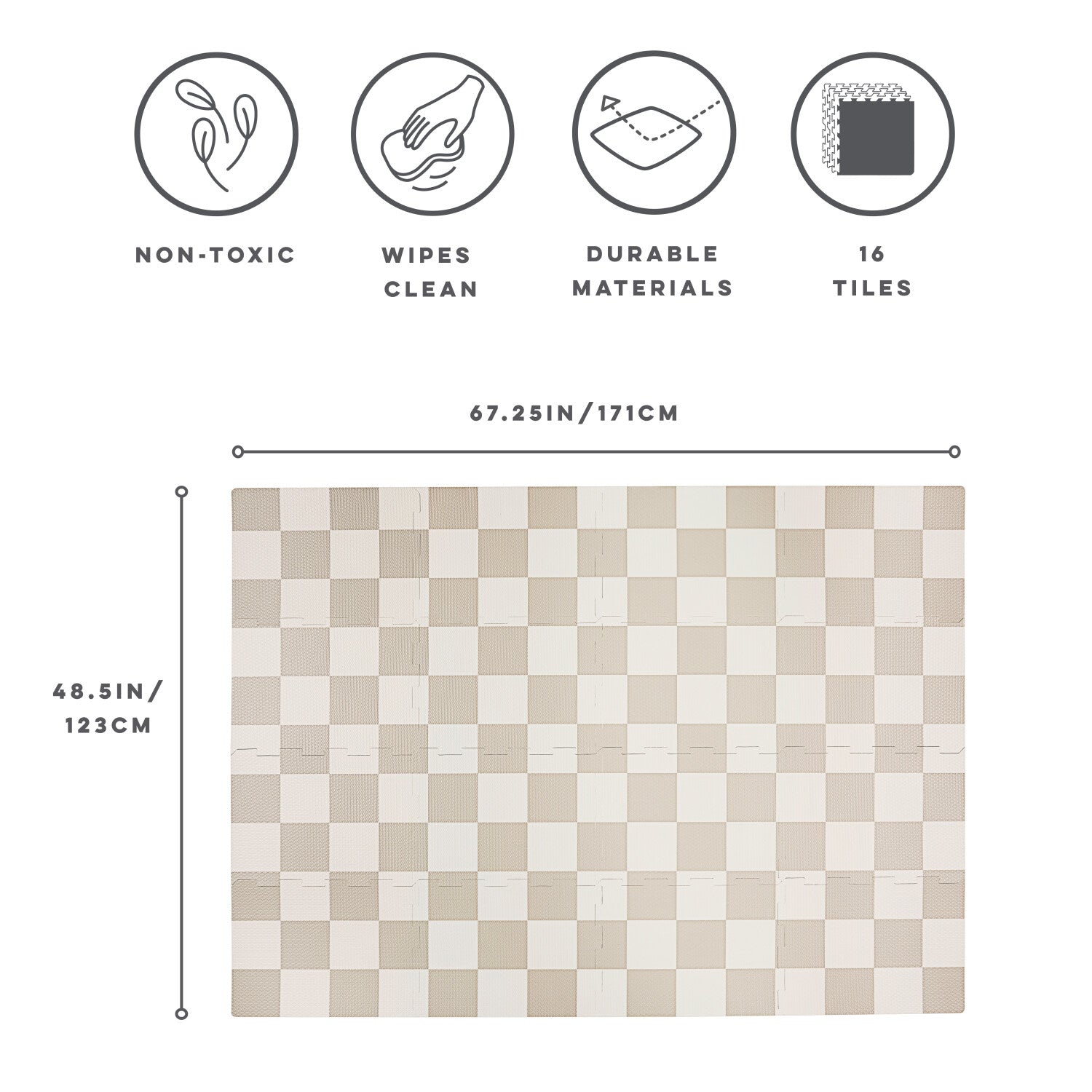 3-sprouts-tapis-puzzle-mousse-eva-damier-beige-16-dalles image 5