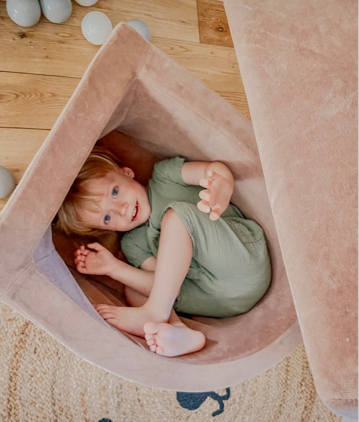 meowbaby-parcours-de-motricit-4-pi-ces-petite-piscine-velours-marron-glac image 3
