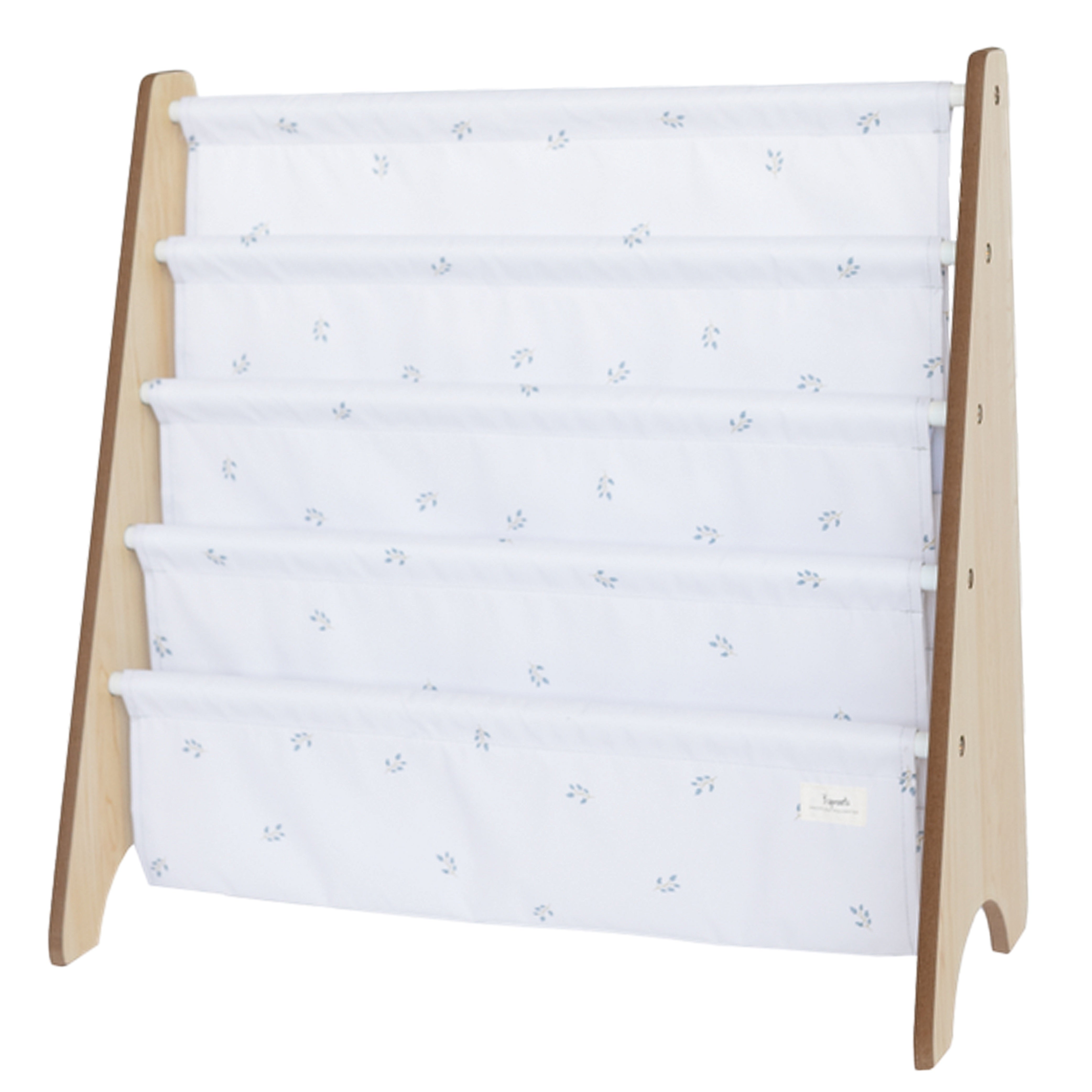 3-sprouts-ivory-blueberry-porte-livres-biblioth-que-en-tissu-recycl image 1