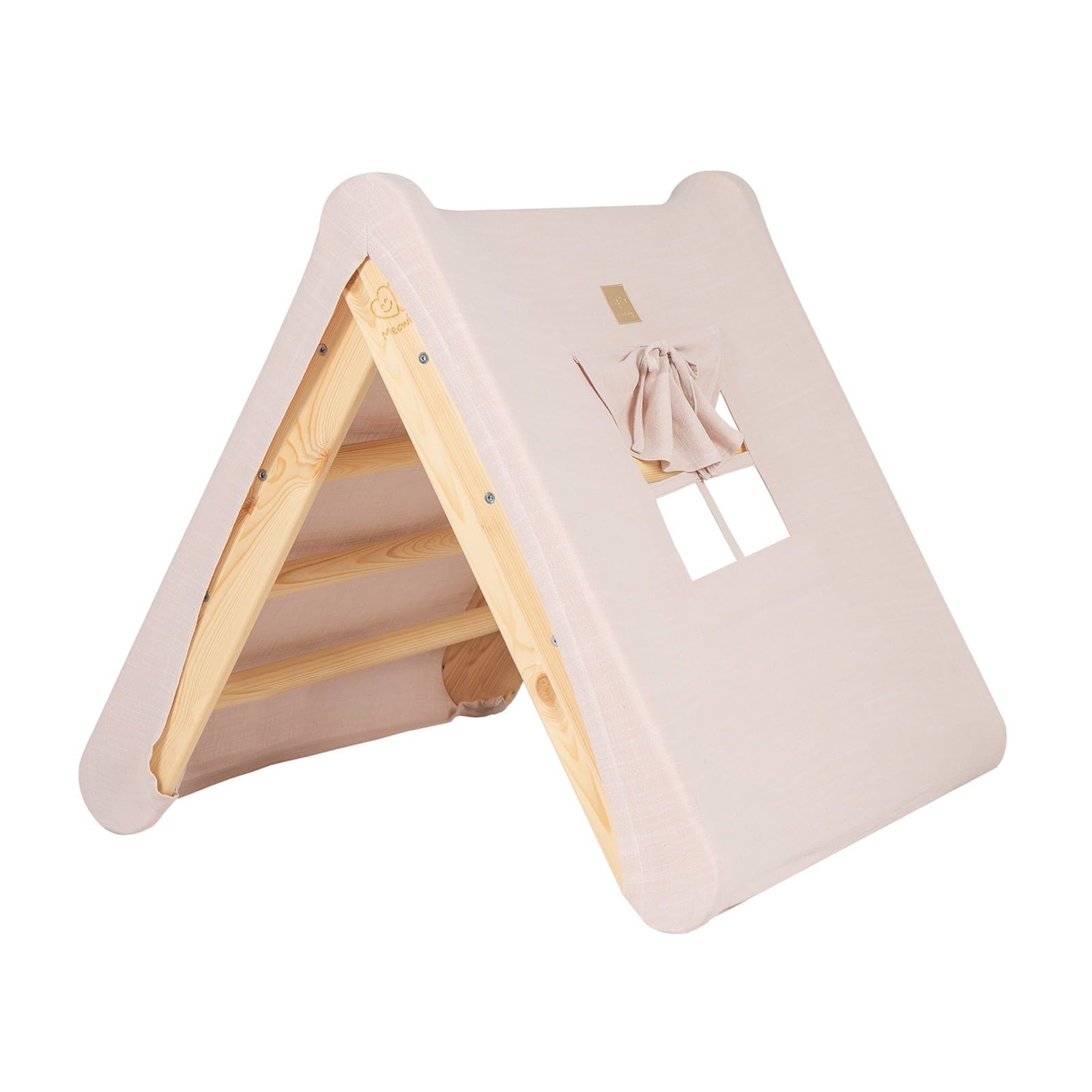 meowbaby-triangle-de-pikler-en-bois-avec-option-cabane image 7