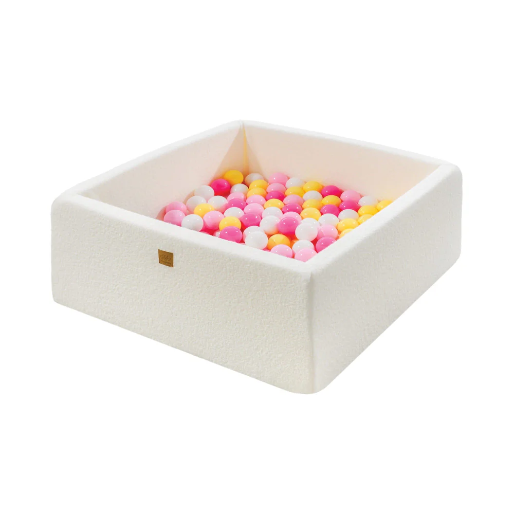 meowbaby-piscine-balles-carr-e-110x110-cm-bouclette-blanc-400-balles image 5