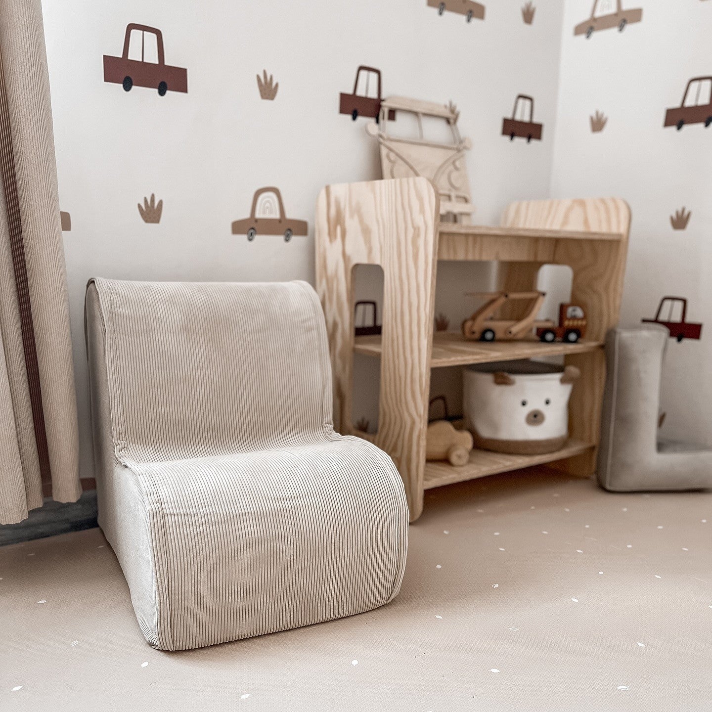 meowbaby-fauteuil-nuage-enfant-velours-slimcord image 1