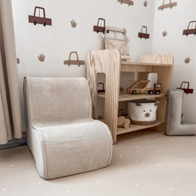 meowbaby-fauteuil-nuage-enfant-velours-slimcord image 1